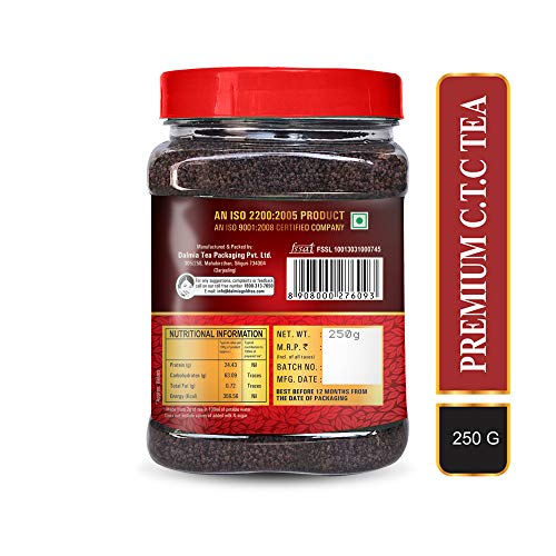 Image 5 of Dalmia Gold Premium Ctc Tea With Long Orthodox Leaves - 250Gms (Jar) Pack Of 4