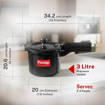 Image 4 of Prestige 3 Litre Hard Anodised Pressure Cooker