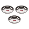 Image 1 of Default Title for the product HAZEL Stainless Steel Breakfast Plate Set 150 ML Set of 3
