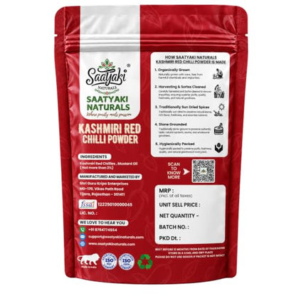 Image 6 of SAATYAKI NATURALS Organic Kashmiri Red Chilli Powder