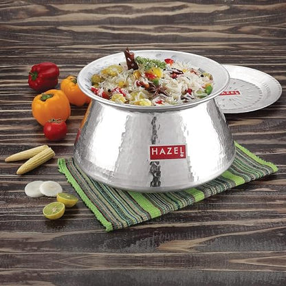 Image 2 of 5 Litres for the product HAZEL Aluminium Biryani Handi with Lid