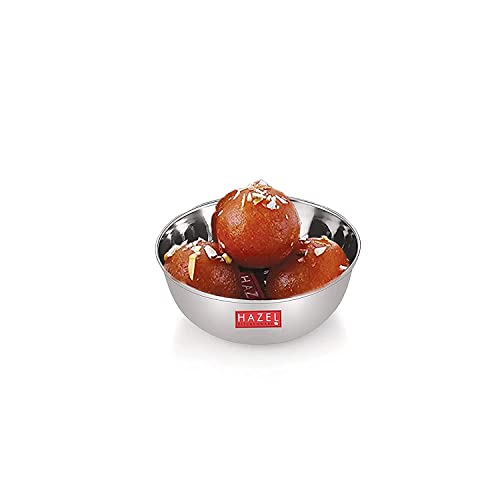 Image 5 of HAZEL Stainless Steel Modern Bowl - Set of 6, Silver