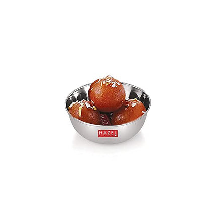 Image 5 of HAZEL Stainless Steel Modern Bowl - Set of 6, Silver