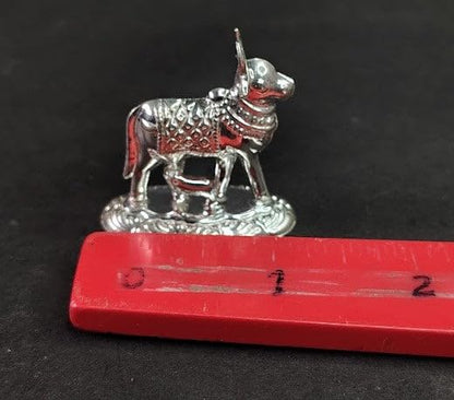 Image 3 of Dista Silvers Cow and Calf Idol for Pooja 9gm