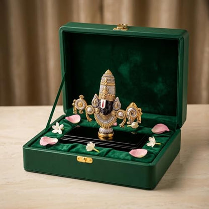 Image 3 of Gold & Silver - Small for the product Dev Aastha Venkateswara Balaji Idol