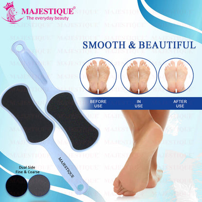 Image 3 of Majestique Foot Scrubber - Callus Remover & Pedicure Tool for Wet & Dry Feet - Color May Vary
