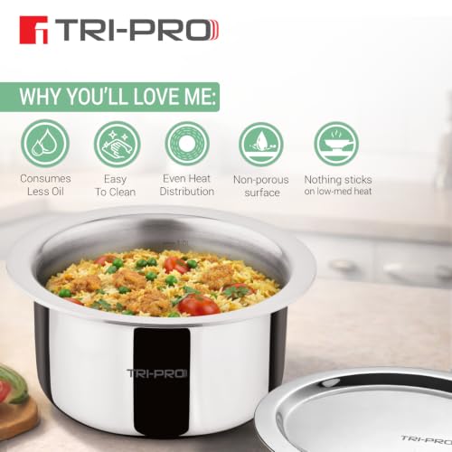 Image 7 of BERGNER TriPro Triply Stainless Steel Tope with Lid