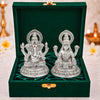 Image 1 of Default Title for the product Dev Aastha 999 Silver Lakshmi Ganesh Set 3.5 Inch