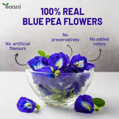 Image 4 of Teaaza Blue Butterfly Pea Flower Tea For Weight Loss, Belly Fat | 30 Grams| 60 Cups