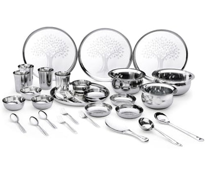 Image 1 of Default Title for the product LiMETRO STEEL Stainless Steel Dinner Set for 4 Persons