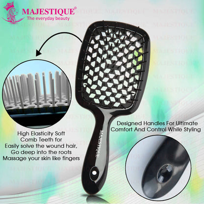 Image 4 of Majestique Ultra-Soft Large Detangler Brush