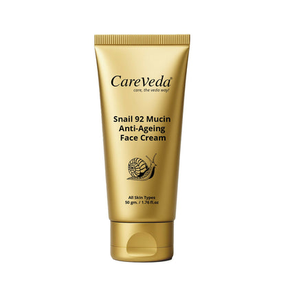 Image 1 of 50 gm / Pack of 1 for the product CareVeda Snail 92 Mucin Anti-Aging Face Cream for Skin Repair