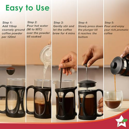 Image 6 of Wonderchef French Press Coffee Maker 350 ml