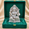 Image 1 of Default Title for the product Dev Aastha 999 Silver Plated Saraswati Idol for Pooja Room - 3.7 Inch