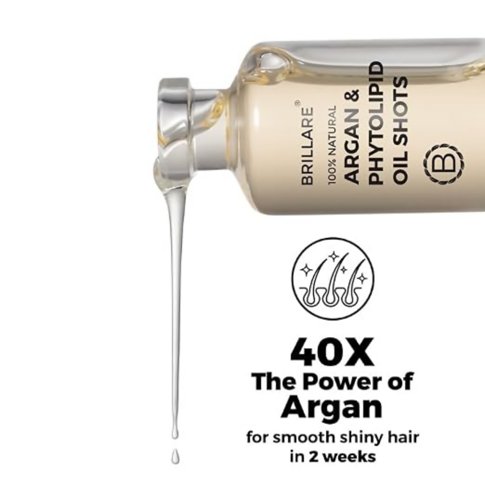 Image 2 of Brillare Argan & Phytolipid Oil Shots For Dry, Frizzy Hair