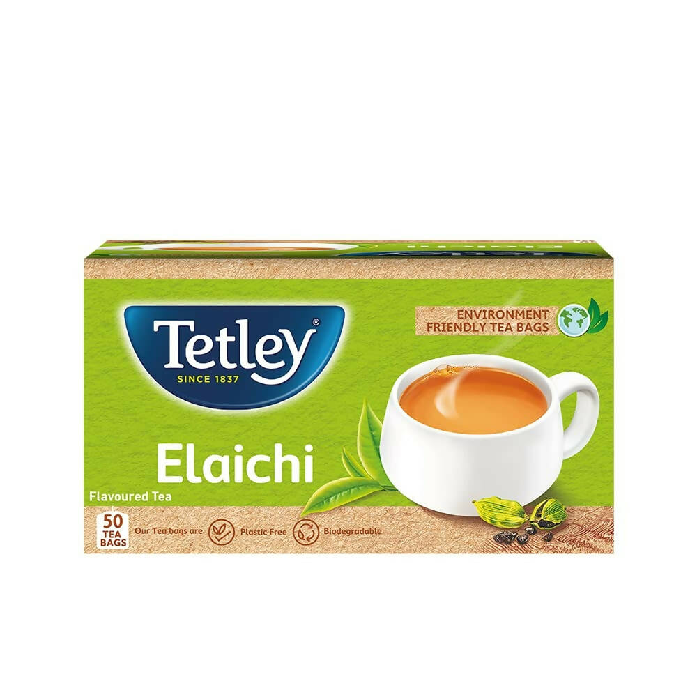 Image 1 of 50 Tea Bags / Pack of 1 for the product Tetley Elaichi Flavoured Chai - Black Tea, Every Sip Will Awaken Your Senses