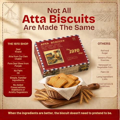 Image 3 of the 1970 shop 100% Atta Biscuit 400g