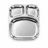 Image 1 of Small-1 for the product Spillbox Stainless Steel Dinner Plate with 3 Compartments