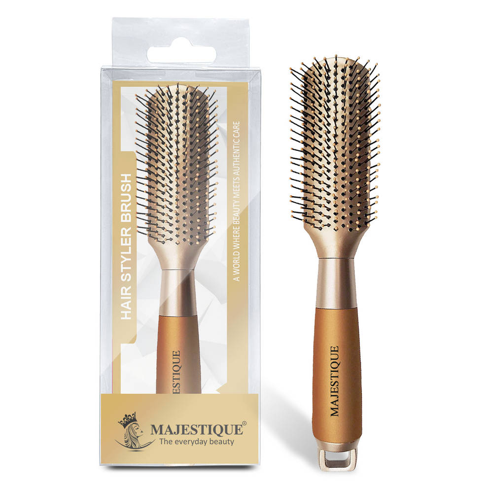 Image 1 of 1 pc for the product Majestique Golden Fusion Vent Hair Brush for Blow Drying - Styling and Solon for Men and Women