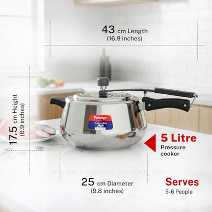 Image 4 of Prestige Stainless Steel Nakshatra Pressure Cooker