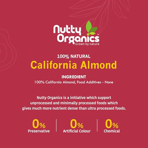 Image 3 of NUTTY ORGANICS California Almonds 250Gm
