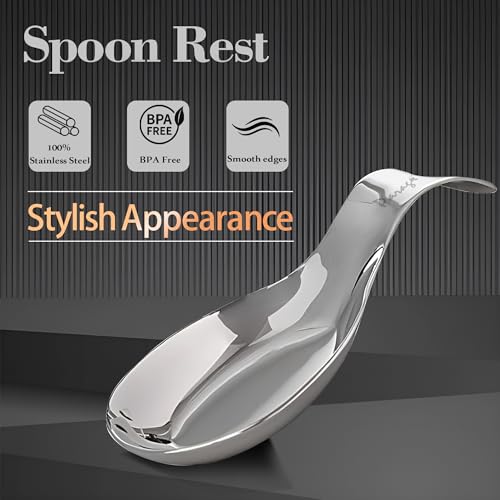 Image 3 of Parage Stainless Steel Spoon Rest Set of 2, 21.5 cm Long