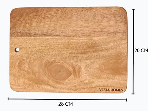 Image 3 of Vesta Homes Wooden Chopping Board/Cutting Board/Serving Board 28 x 20 x 1.5 cm