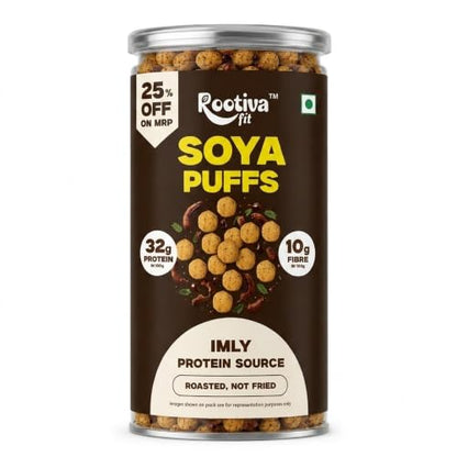 Image 4 of ROOTIVAFIT Soya Puffs Imly Flavour 90g