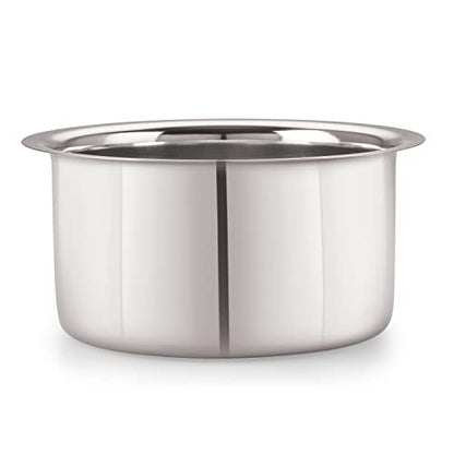 Image 3 of neelam Tope/Patila - Flat Bottom, Stainless Steel, 12 inch 1pcs Set