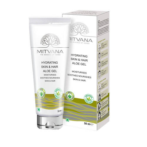 Image 1 of 50 ml / Pack of 1 for the product Mitvana Hydrating Skin & Hair Aloe Gel (with Aloe Vera)