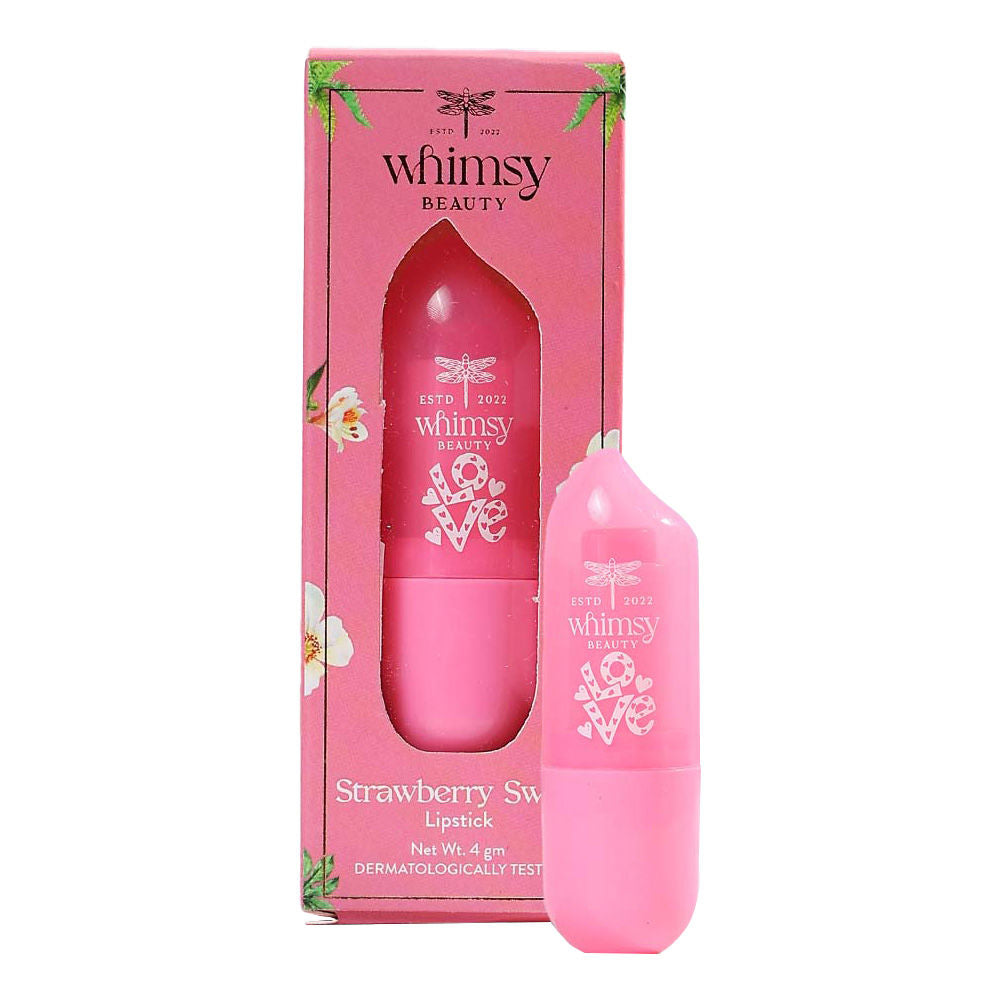 Image 1 of 4 gm / Pack of 1 for the product Whimsy Beauty Strawberry Swipe Pink Lipstick