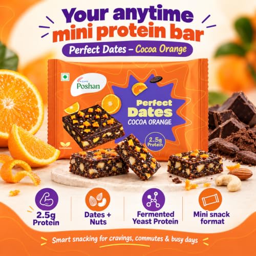 Image 3 of Acme Poshan Perfect Dates Cocoa Orange Mini Protein Bars 120g (Pack of 6)
