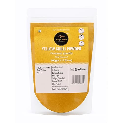 Image 1 of 500 g (Pack of 1) for the product Halyf Spices Yellow Chilli Powder