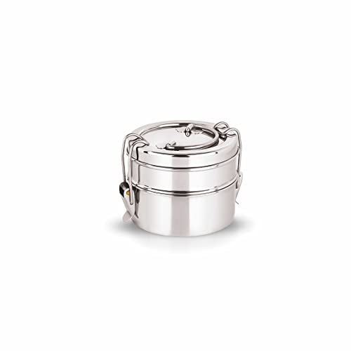 Image 1 of Default Title for the product neelam Clipper Stainless Steel Tiffin Box Set, 2-Pieces, 1500 ml