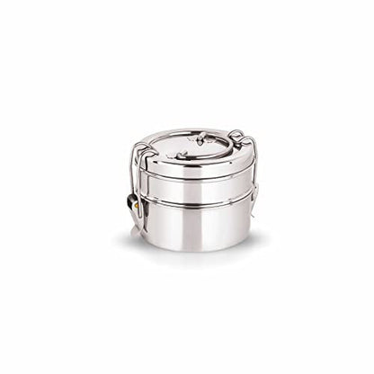 Image 1 of Default Title for the product neelam Clipper Stainless Steel Tiffin Box Set, 2-Pieces, 1500 ml
