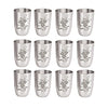Image 1 of Default Title for the product neelam Stainless Steel 7, 18 Gauge Lazer Etching Glass, 300 ml, Set of 12