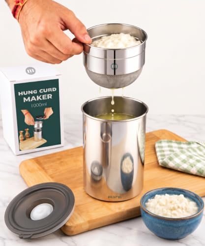 Image 1 of Default Title for the product MARU Stainless Steel Multipurpose Greek Yogurt and Hung Curd Maker