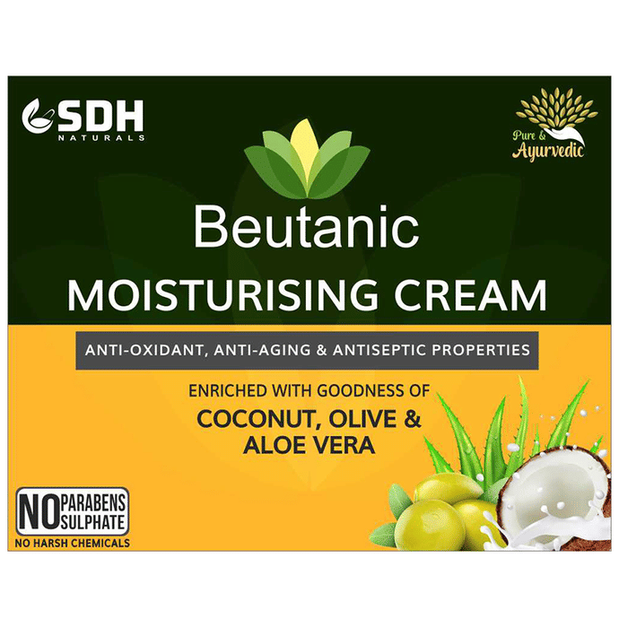 Image 1 of 50 gm for the product SDH Naturals Beutanic Moisturising Cream Coconut, Olive & Aloe Vera