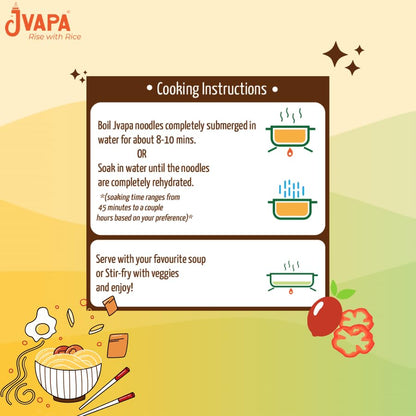Image 5 of JVAPA Flat Rice Sticks Noodles - Goodness of Healthy Beans (Red,Black,Mungbean,Soya & Sesame) (2 x 250 gm)