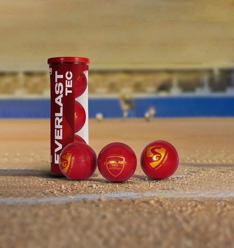 Image 6 of SG Everlast Tec Synthetic Cricket Ball (Pack of 3)