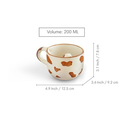 Image 7 of ExclusiveLane Puppy Surprise 3D Animal Ceramic Coffee Mugs Set of 2 200 ml