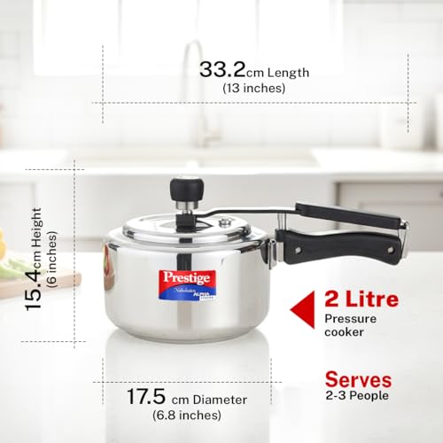 Image 4 of Prestige Svachh Nakshatra Alpha Straight Wall Cooker 2 L