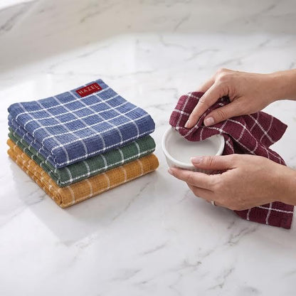 Image 6 of HAZEL Cotton Kitchen Towel Set of 4