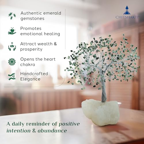 Image 4 of Chitshakti Emerald Crystal Tree – 500 Beads