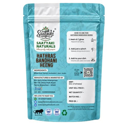 Image 4 of SAATYAKI NATURALS Organic Hathras Bandhani Heeng Powder -400gm