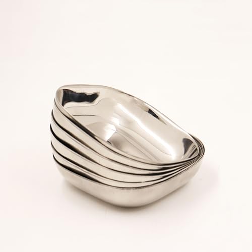 Image 13 of Small-6 for the product Spillbox Stainless Steel Halwa Plates