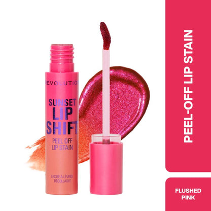 Image 1 of 3.6 ml / Pack of 1 for the product Makeup Revolution Sunset Shift Peel Off Lip - Stain Flushed Pink