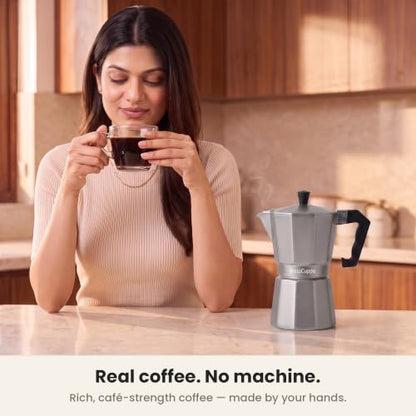 Image 8 of InstaCuppa 2-in-1 Moka Pot Espresso Maker