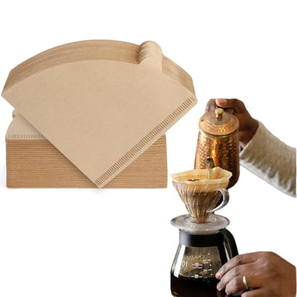 Image 1 of Default Title for the product Kofati Cone Shaped Unbleached All Natural Coffee Filters,100 Count