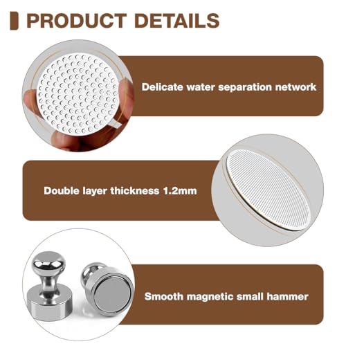 Image 3 of Supvox Puck Screen 51mm for Coffee Portafilter Magnetic Pickup Filter Disk